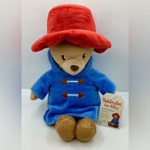 Paddington Bear for baby 10 inch plush animal stuffed toy New with Tags
